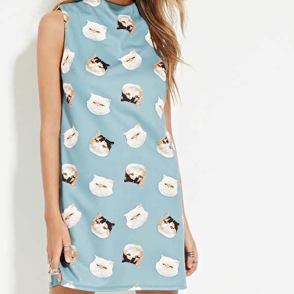 Modcloth Dresses & Skirts - ModCloth Eric + Lani Cat Face Print Dress